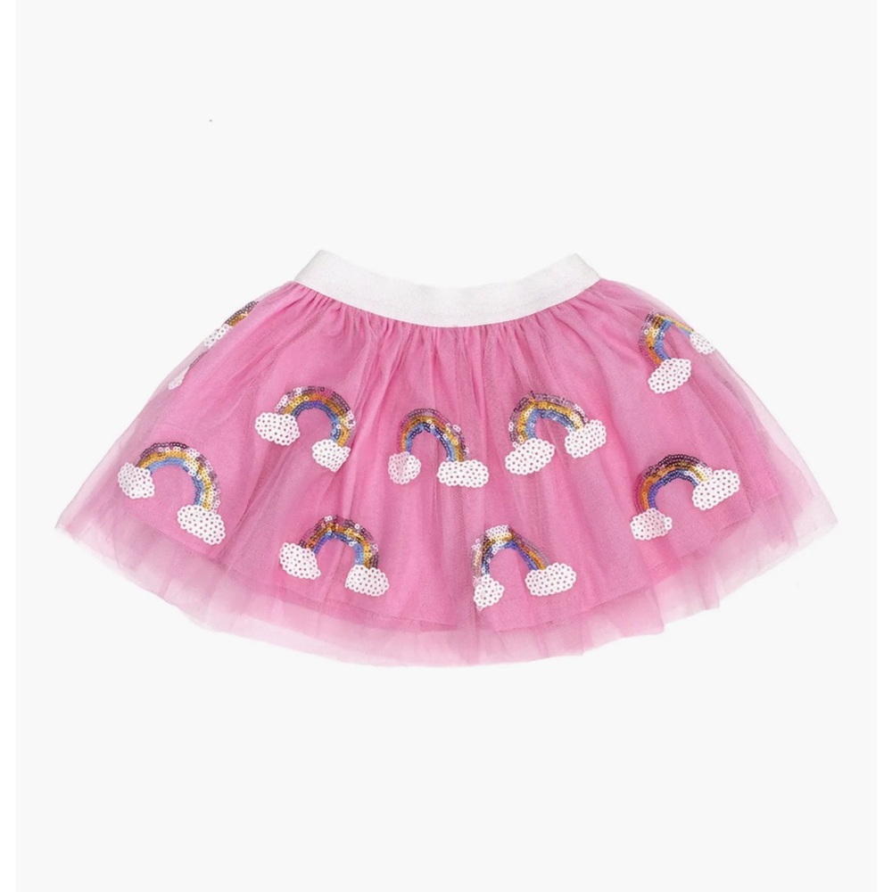 Sweet Wink - Pink Rainbow Kids Skirt - 4T